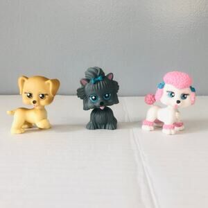 my pet pals chic dolls boutique dog lot of 3 animal figures 2008 collectible 200
